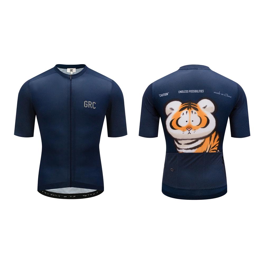 OEM ODM Custom Sublimation Print Summer Shorts Seamless Sleeves Zipper Team Lightweight Elastic Bike Cycling Jerseys Shirt Unisex