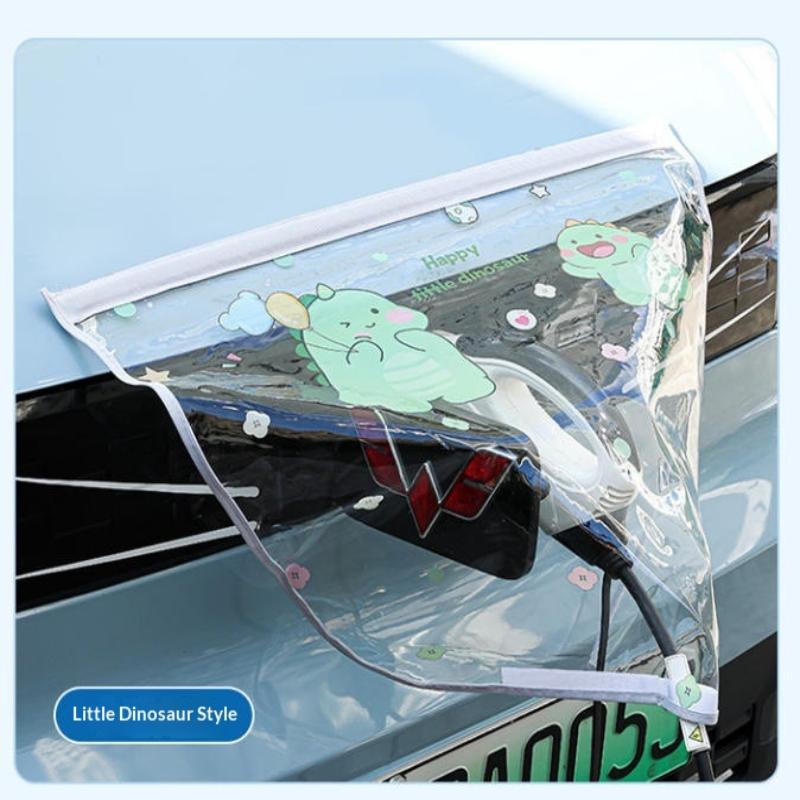 Electric Vehicle Charger Port Rainproof Dustproof Cover Outdoor Protection Covers Sedan Suv Car Accessories