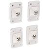 8Pcs Self Adhesive Wheels 360 Degree Universal Casters Pulleys Low Noise for Trash Can Storage Box