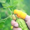Silicone Thumb Knife Finger Protector Metal Fingernail Gears Cutting  Plant Vegetable Flower Garden Blade Scissors Kits 1/10Pcs