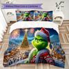 Christmas Gift Oscar Comedy Movie How the Grinch Stole Christmas Home Decor Soft Printed Bedding Set Pillowcase Duvet Cover (without Core) R17