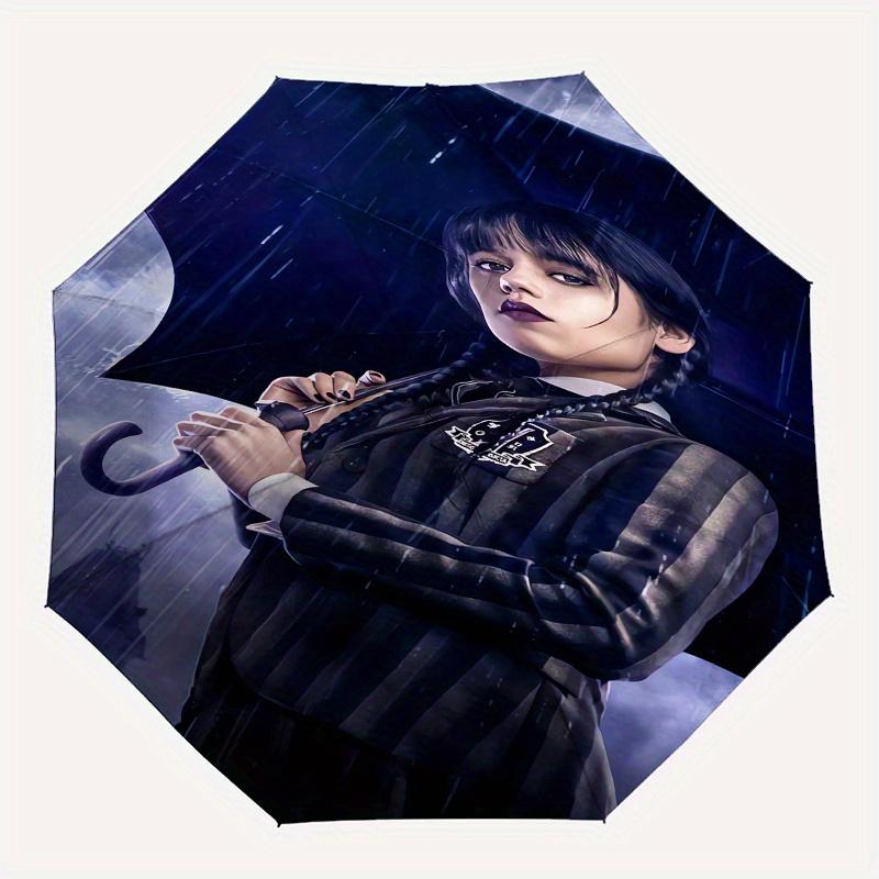 Umbrella,Rainy Night Automatic Folding Umbrella 8 Ribs Lightweight Design, Durable Iron Frame, Compact and Portable, Ideal Birthday or Chr