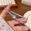 Korean Blogger, the Same Aquamarine Bracelet, Unique Beaded Bracelet, Girl Girlfriend Gift, Hand Jewelry.