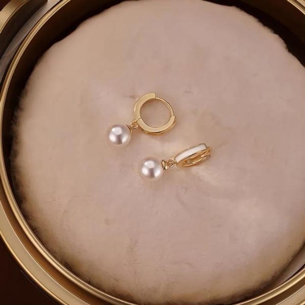 Women's Accessories Sari Modern Drop Pearl Earrings