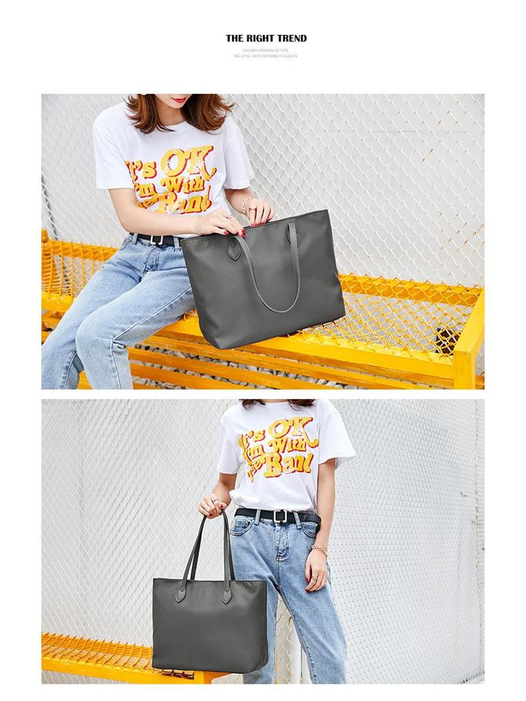Tao Yin Fashionable Oxford Cloth Large Women's Shoulder Bag - 2024 Korean Style