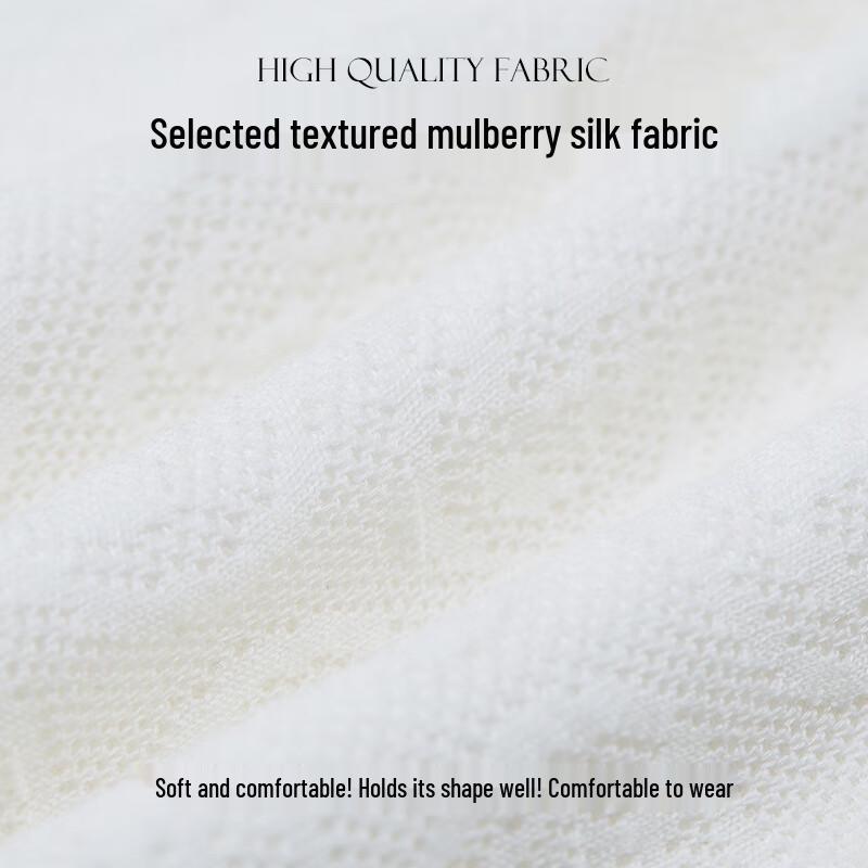 Muzi Muzi Women's Mulberry Silk Blend Knit T-Shirt
