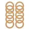 10 Pezzi Anelli Pistone in Gomma Accessori Pompa Isolati per Compressore d'Aria Silenzioso Senza Olio da 550w