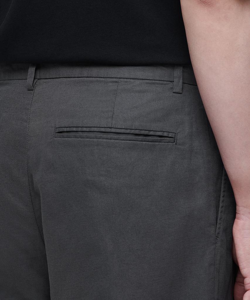 MUSINSA STANDARD Cotton Linen Two-Tuck Wide Pants [Gunmetal]