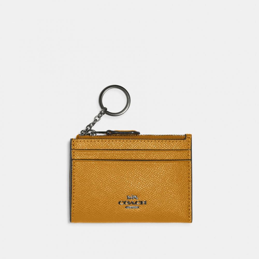 Coach Mini Skinny Id Case Gold Chalk