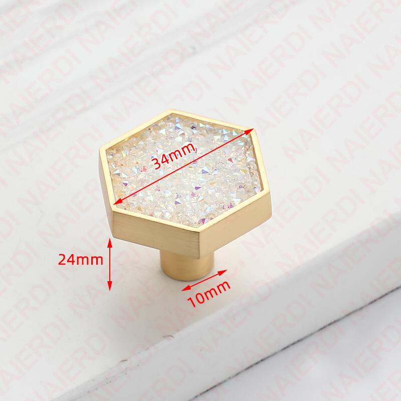 NAIERDI Heart Diamonds Cabinet Handles Zinc Alloy Lucky Clover Furniture Handles Drawer Knob Kitchen Wardrobes Dresser Knob