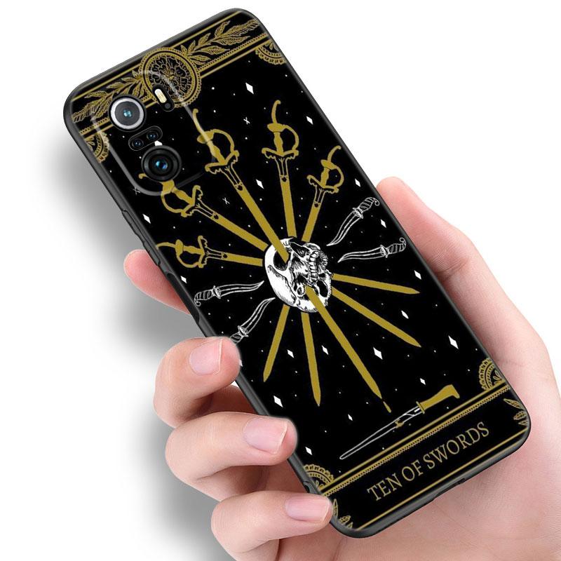 Etui na telefon Tarot Witches Moon Dla Xiaomi Redmi Note 5 6 9T K20 K40 K50 Pro 7A 8A 9A 9C 9i 10A 10C A1 S2 Miękkie TPU Czarne Etui