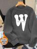 Unisex Trendy Plus Velvet Thick Hoodie - Autumn/Winter Round Neck Pullover