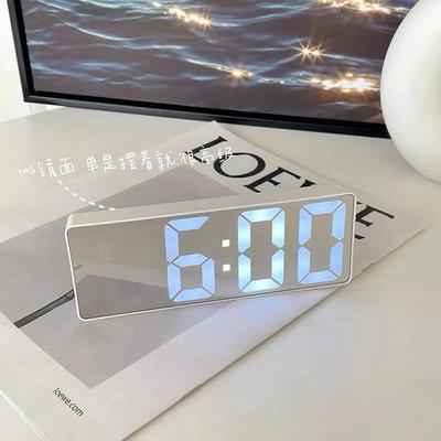 Reloj LED para mesita de noche, despertador Digital inteligente, mesa de escritorio, reloj electrónico de escritorio, función de repetición, despertador USB