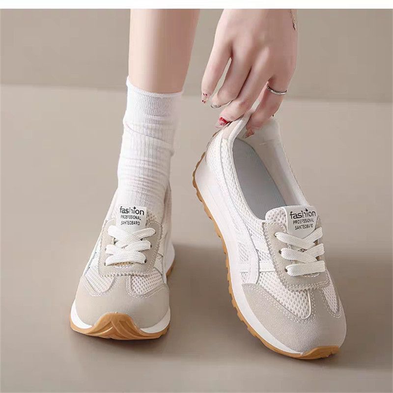 Casual sports shoes women's 2025 new spring and autumn breathable women's shoes German training Forrest Gump shoes platform mesh dad shoes