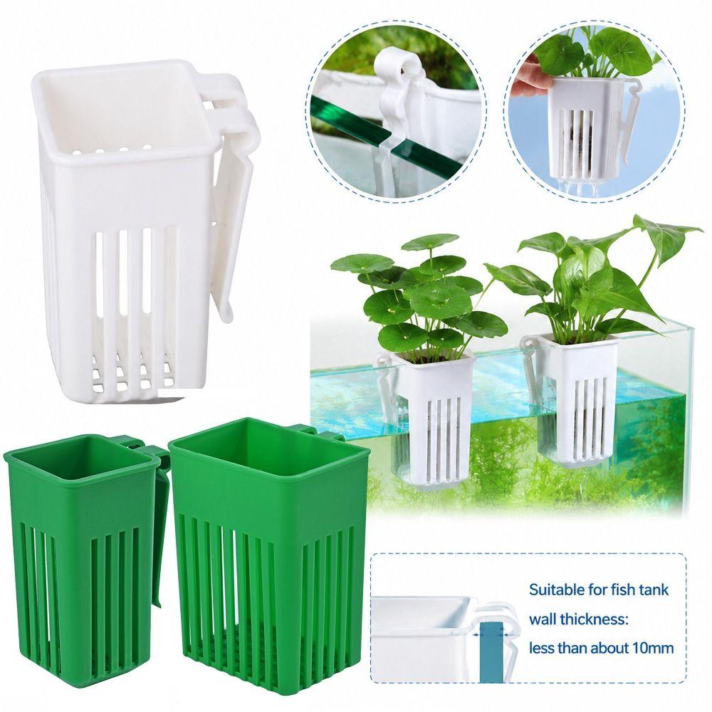 Multifunctional Aquarium Plant Basket Slotted Drainage Aquarium Growing Cup Aquarium Planting