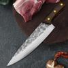 8 inch Forging Boning Knife Chinese Full Tang Handle Knife Handmade Steel Kitchen Chef Slaughter Knives Slicing Utility Nakiri Cleaver