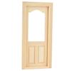 Mini Simulation Wooden DIY Door Furniture for 1:12 Doll House Accessory