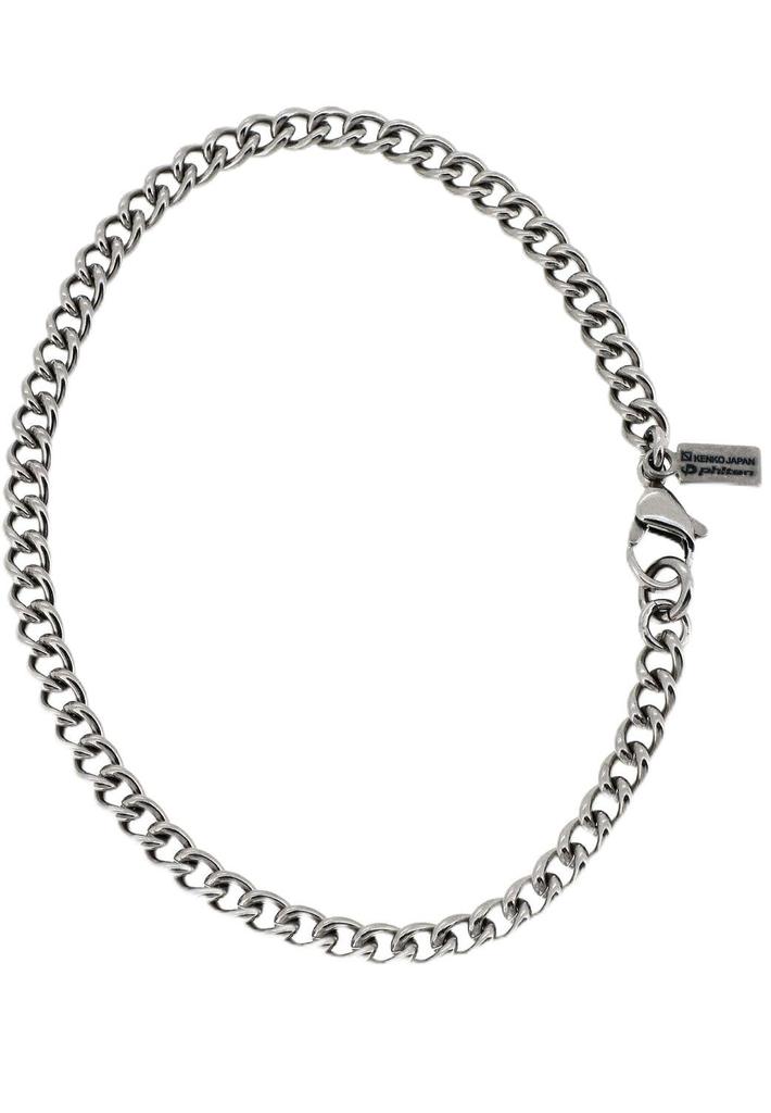 Phiten Limited Edition Titanium Anklet, Curb Chain, Length 23-27cm (23cm), Width 4.4mm, Hypoallergenic, Made in Japan, Sports, Health