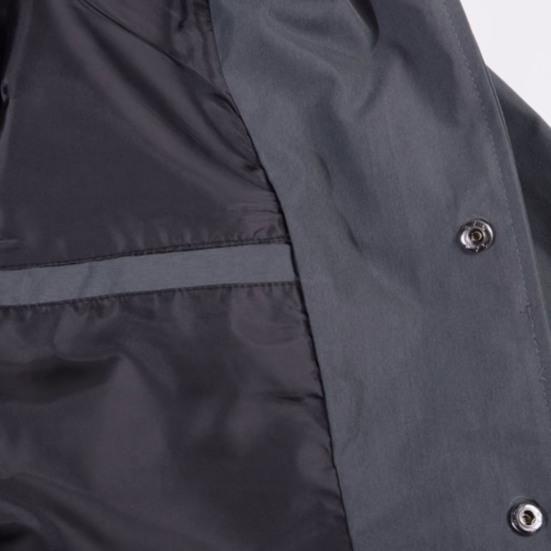 Autumn Winter Men Cargo Coat Solid Color Turndown Collar Windproof Korean Style Relaxed Fit Jacket for Working