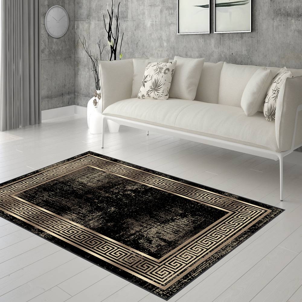 

Eliana Home Washable Printed Carpet LNA0294-SD869 50x80 чёрный