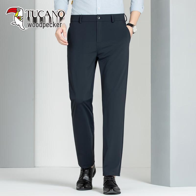 TUCANO Men s Ice Silk Stretch Straight-Leg Casual Pants XXXXL