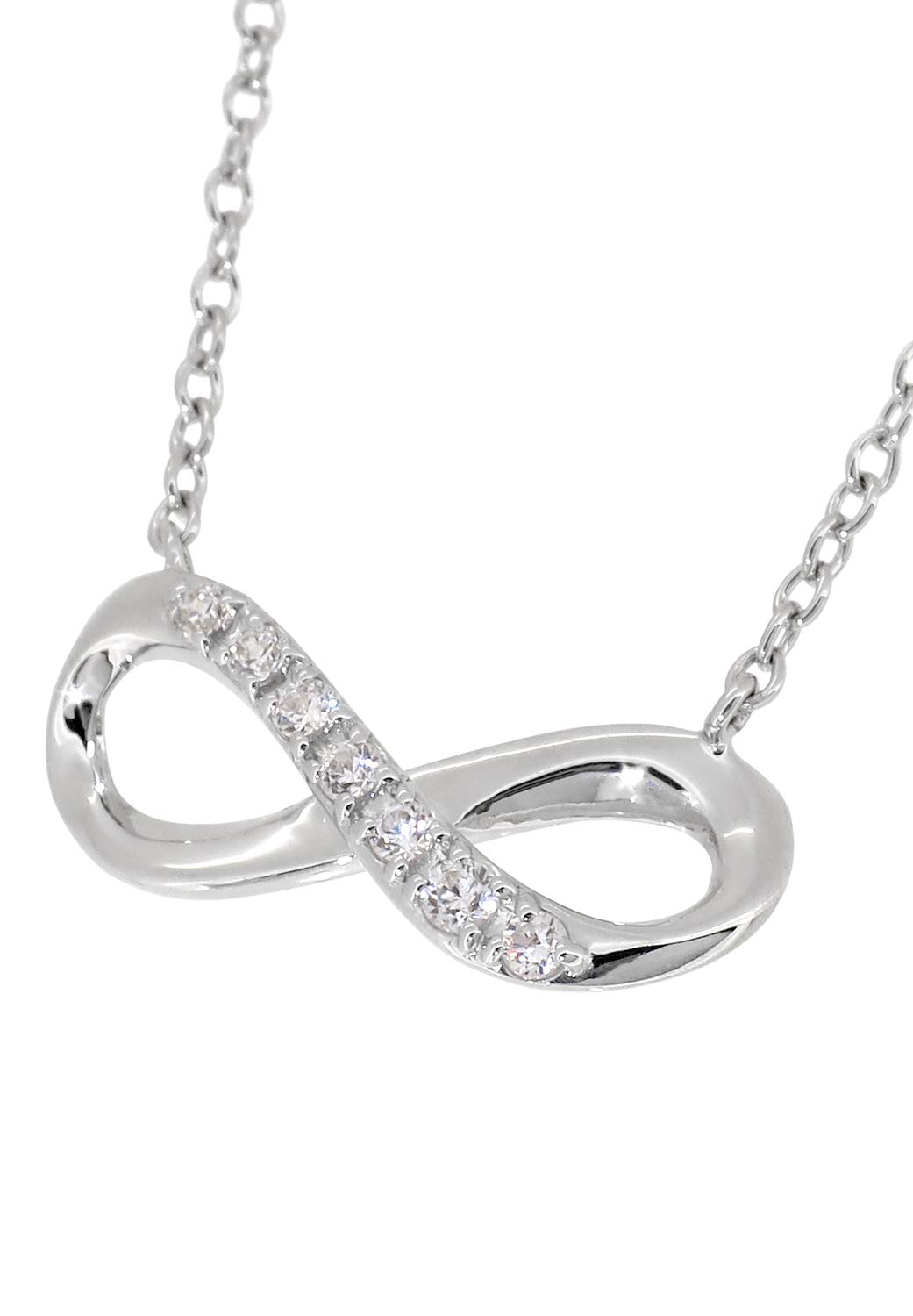

Infinity Zirconia Silver 950 Necklace for Infinity [PINKY&DIANNE] PINKY&DIANNE [Special Edition] Women, Simple,