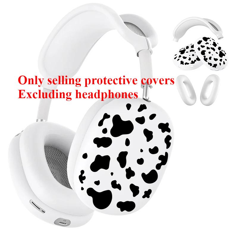 New cow pattern Earphone soft Silicone Protective Case Suitable For Apple AirPods Max 1/2 Earphone 360° All-round Protection