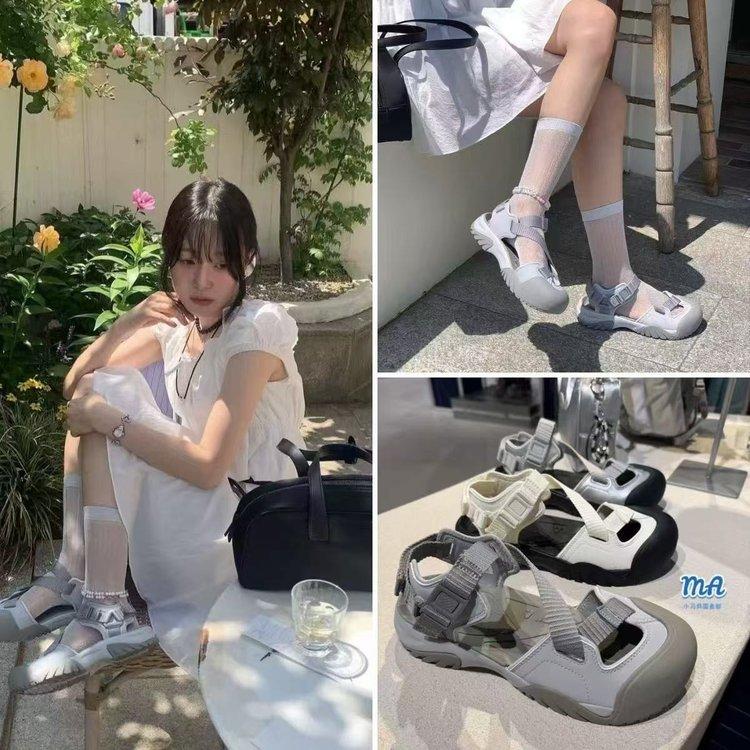 2025 Han Suxi same Korean version outdoor leisure sports sandals beach sandals non-slip sports sandals women's tide