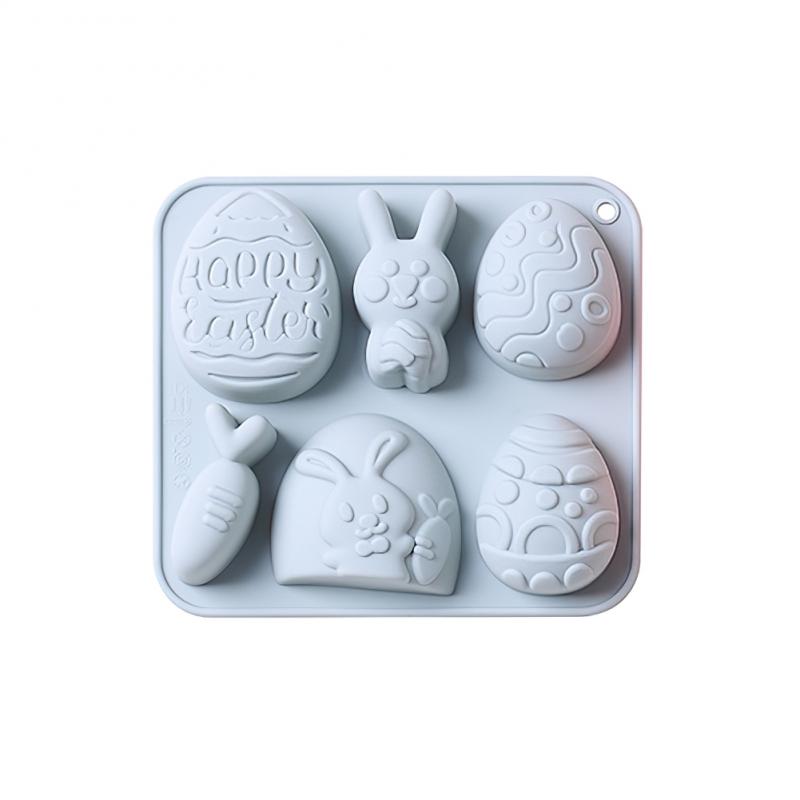 1~10PCS Cake Mold Cute Egg And Rabbit Style Gift Available For Easter Food Grade Silicone Kitchen Baking Accessories Tools