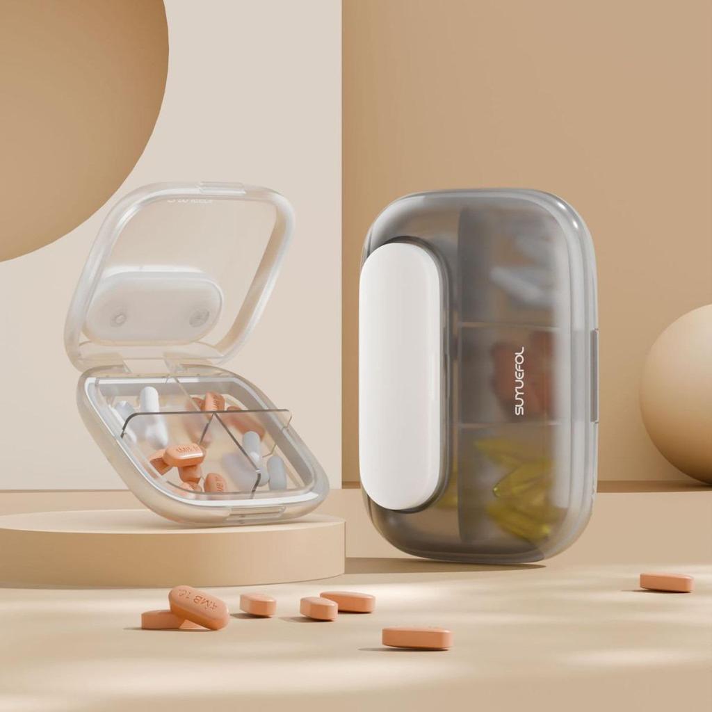 Portable Weekly Pill Organizer - Compact 7-Day Medicine Dispenser