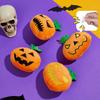 Großes Kürbis-Geister-Katzen-Spielzeug – BB-Quietscher & Knistergeräusche, Langlebiges Kau-Zahnspielzeug für Katzen | Halloween-Spaß, Großpackung