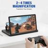Upgrade Bildschirm Lupe für Handy, Bildschirm Lupe, 3D HD Bildschirm Handy Lupe Vergrößerer für Filme & Gaming, Faltbarer Handy Ständer mit