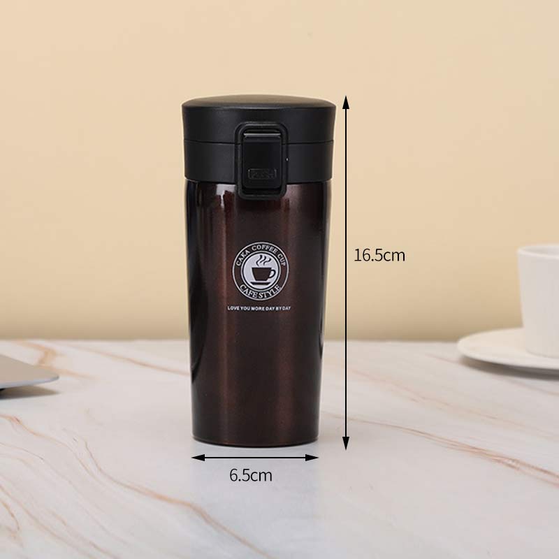 500ml Thermos Coffee Cup Tea Mug Double Layer Stainless Steel Vacuum Insulated Metal Thermos Outdoor Sports Water Bottle