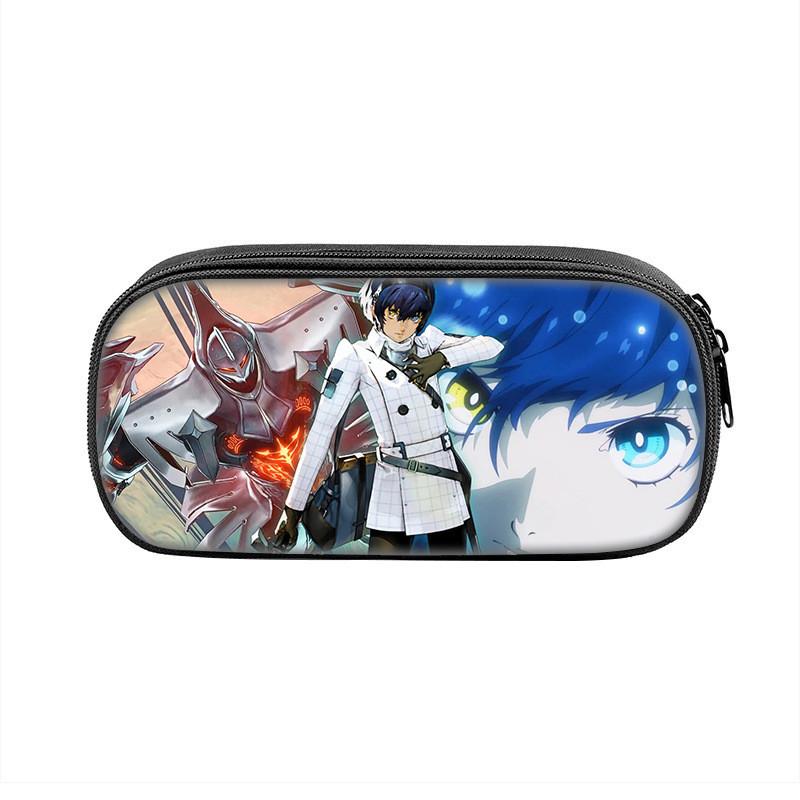 Refantazio Fantasy Theme Nylon Pencil Bag With Spacious Storage For Students