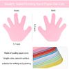 72 Pieces Hand Cutouts Paper Hand Shape Cut-Outs Assorted Color Handprint Shape Cutouts Blank Creative Paper Cutouts for Kids DIY Craft Art Project