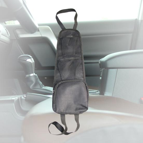 2Pcs Car Storage Bags Multi-Pocket Design Large Capacity Zipper Design Universal Automobile