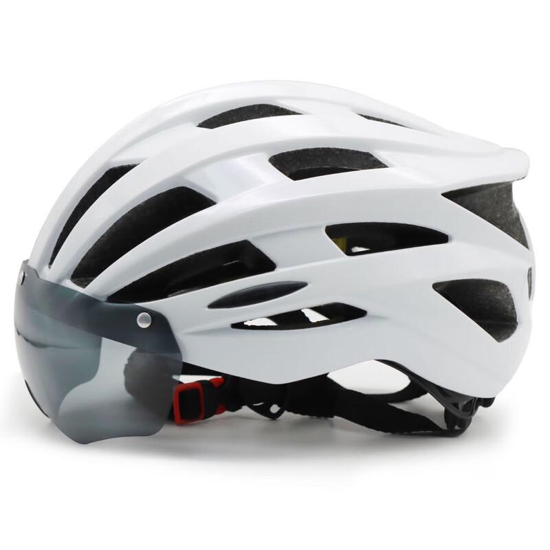 Lishi Aero Cycling Helmet with Integrated Goggles & Taillight One Size