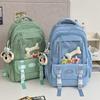 Schoolbag Japanese Ins Small Fresh Girls Backpack Versatile Backpack Cute Transparent Pain Bag Primary and Secondary School School Bag