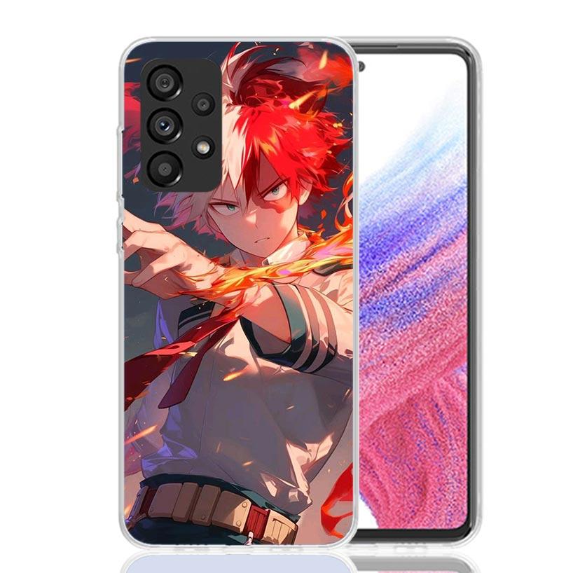 Todoroki Shoto MHA My Hero Phone Case For Samsung Galaxy A17 A16 A14 A15 A13 A57 A56 A54 A55 A53 A37 A36 A34 A35 A33 A26 A24 A25