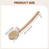 Back Brush Shower Scrubber Lightweight Deep Cleaning Soft Bristles Long Wood Handle for Gift