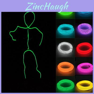 Vibrant El Wire Costume Illuminated Strips For Adults And Kids Perfect For Halloween Parties