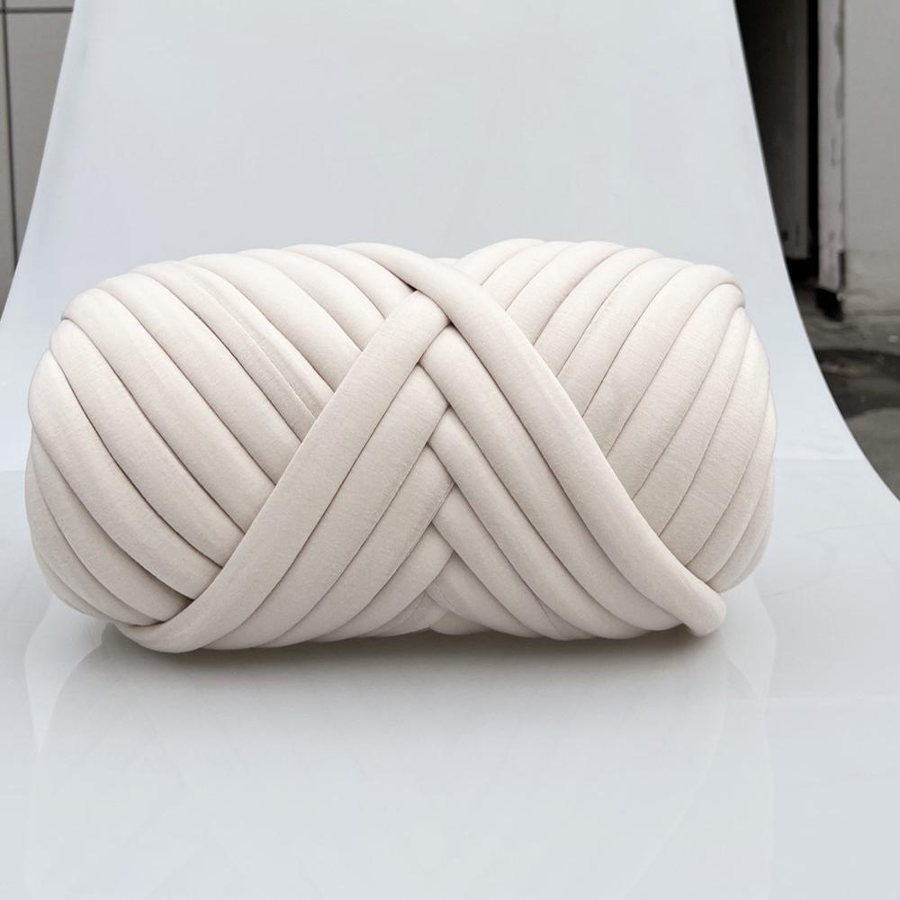 500g DIY Chunky Yarn for Hand Knitting,Soft Tubular Yarn for Bags, Giant Yarn Arm Knitting Yarn, Baskets, Pillows, Pet Nests, DIY Crafts