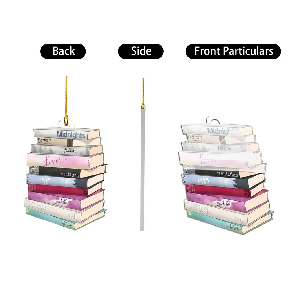 Julgransdekorationer Prydnadsföremål Boka Bil Semester Xmas Hängande dekoration Prydnad Vinter Fancy Presenter Inomhus Utomhus För Julgran Heminredning