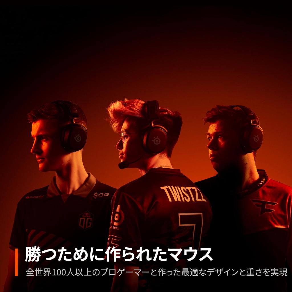 SteelSeries Gaming Mouse Wireless Prime Mini Wireless Optical Magnetic Prestige OM Switch with TrueMove AIR Sensor Quantum Wireless Technology Black