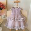 Soft Breathable Infant Girls Summer Tulle Puffy Princess Dress Toddler Baby Girl Casual Party Tutu Skirt Dress