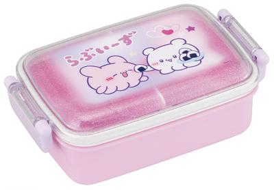 Lunch with a Soft Single Made In Love for Girls Children's Box, 450ml, Dome-Shaped Lid, Tier, Japan, Ease, (RBF3ANAG-A)