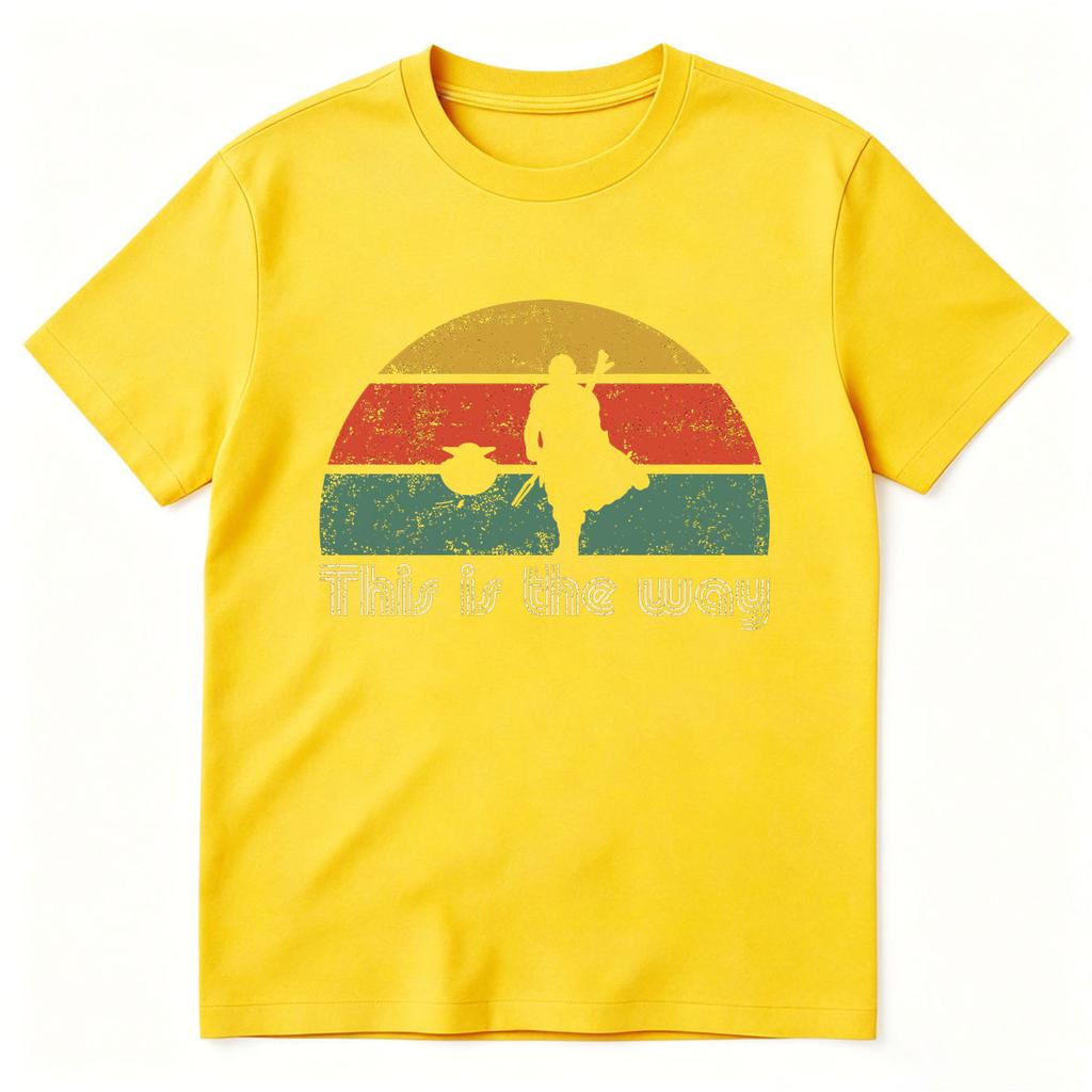 Funny Jedi The Retro Way Graphic Tshirt Unisex Women Clothing Fashion Vintage Tshirts Cotton Oversized Short Sleeve T Shirts Tops