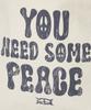Critic You Need Some Peace Mail Bag Ivory