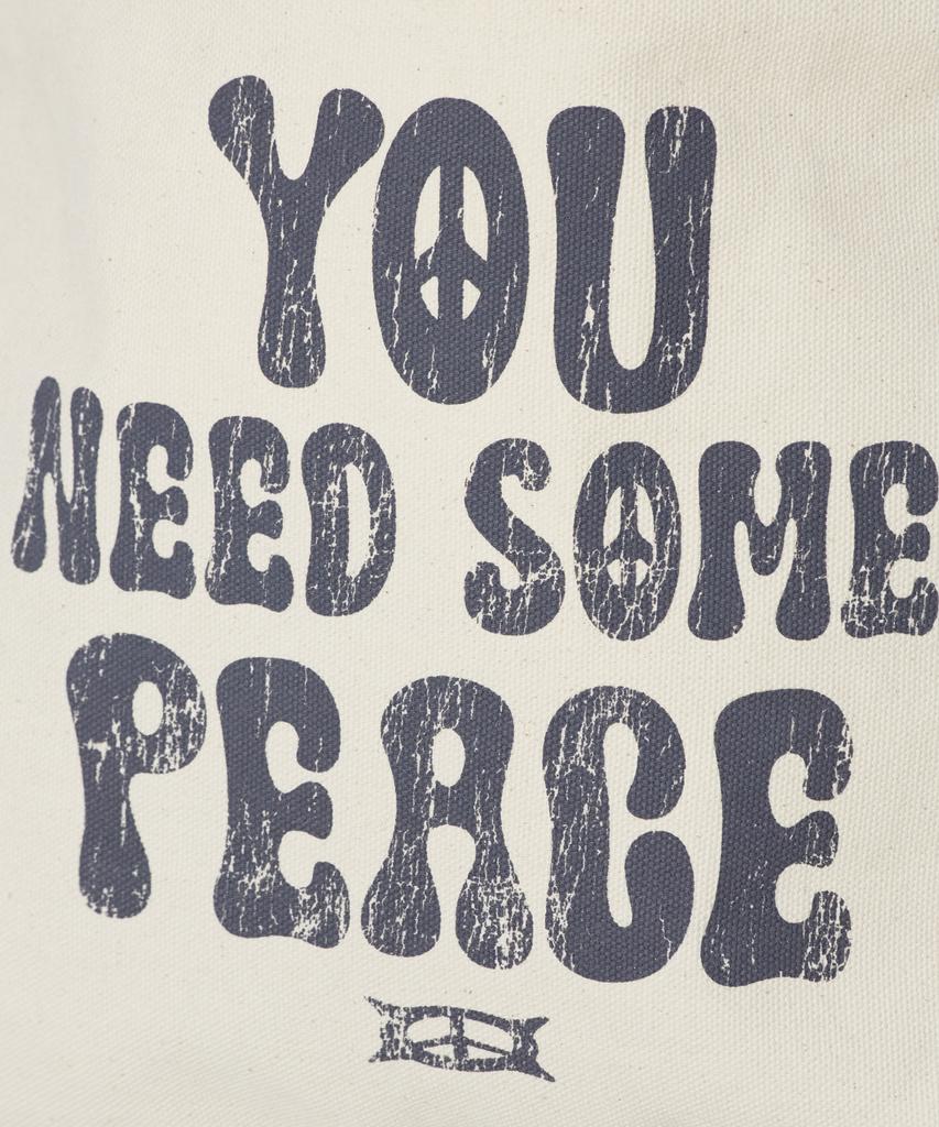 Critic You Need Some Peace Mail Bag Ivory