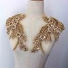 Colored Rhinestone Embroidered Beaded 3D Diamond Flower Patch for Hat & Clothing PVC Iron Lace Applique Sequins